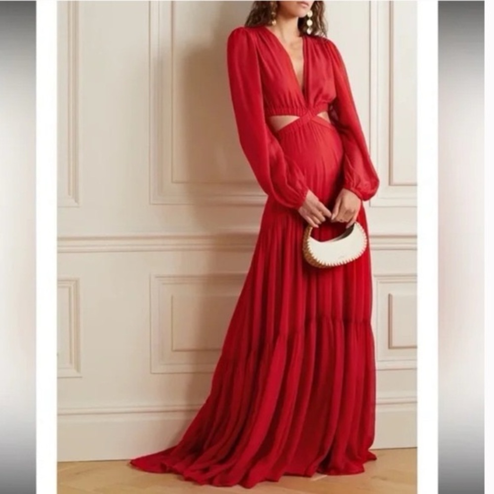 ALC Red Pleated Gown